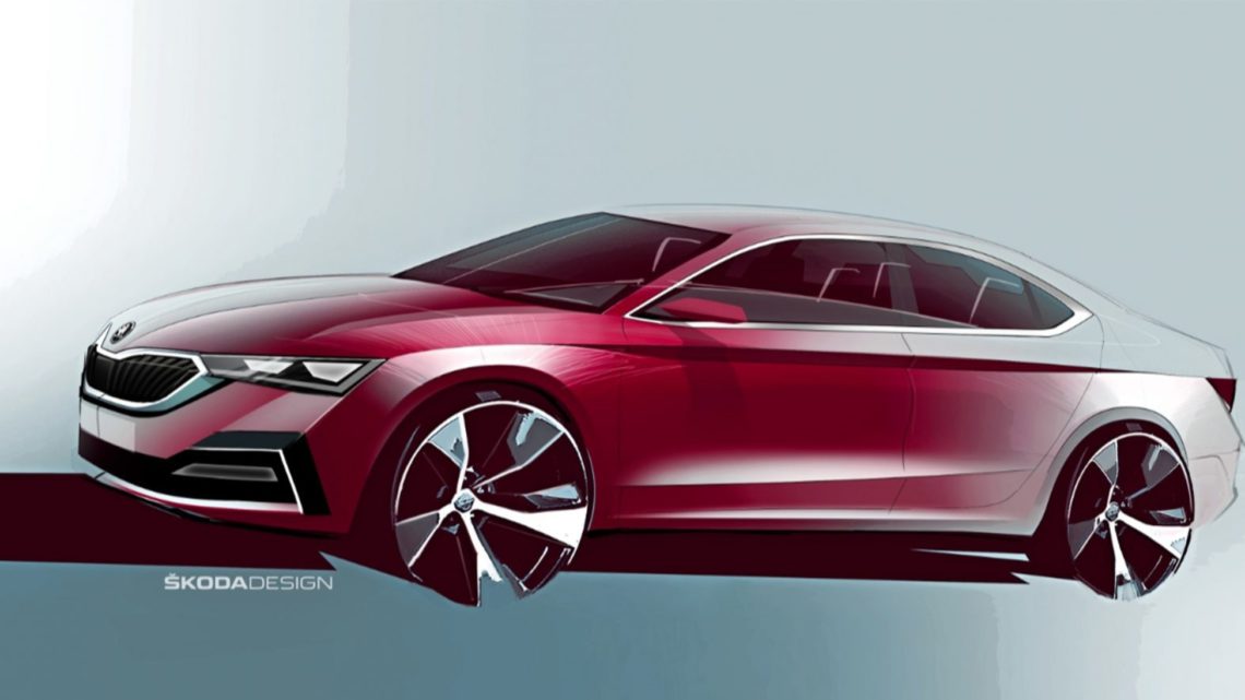 První oficiální designové skici nové Škody Octavie První oficiální designové skici nové Škody Octavie